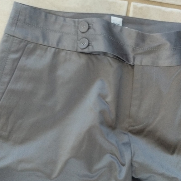 Calvin Klein silver Gray silky dress pant, trouser - Picture 4 of 6